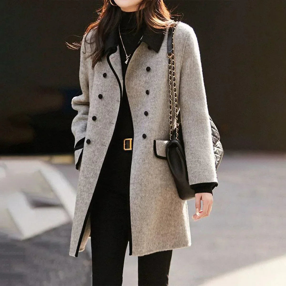 Sofia | Soft Coat with Buttons