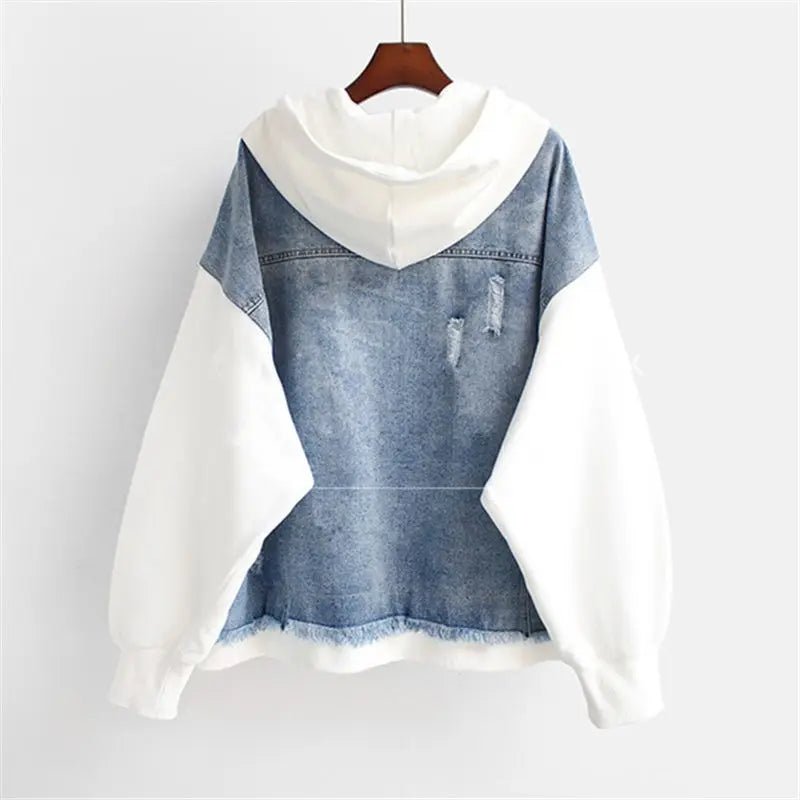 Natalie | Elegant Denim Hoodie