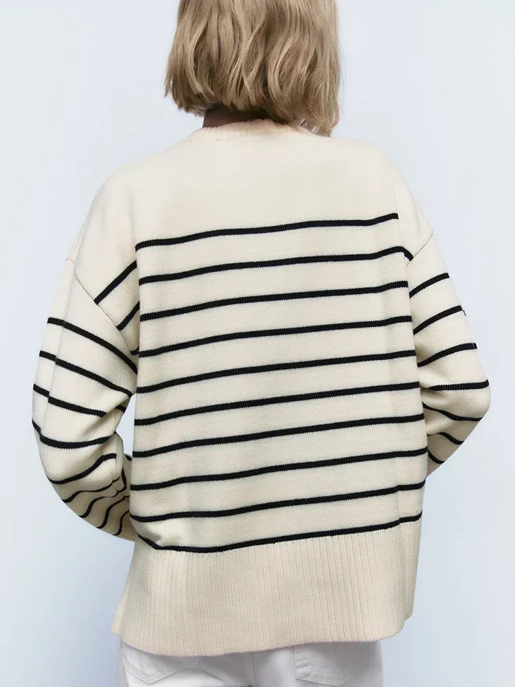 Louise | Knitted Striped Sweater